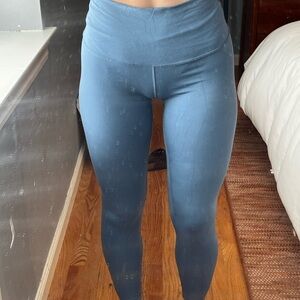 Women's Blue High-Waisted Leggings